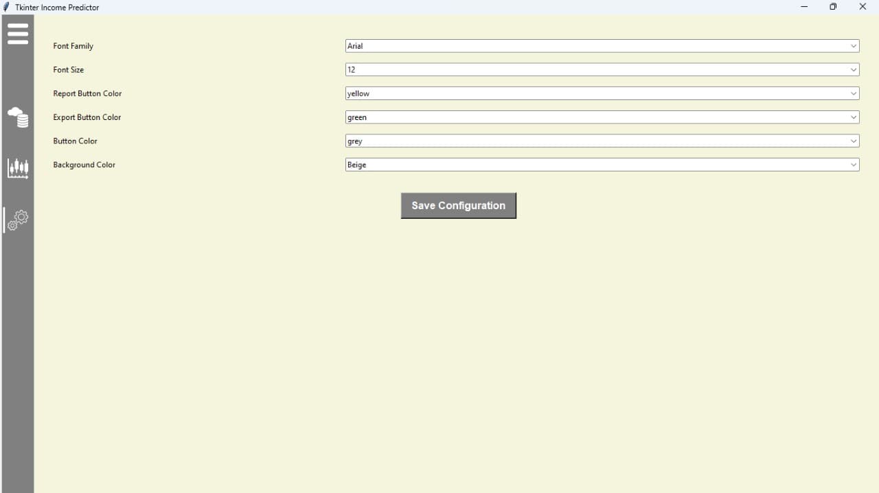 Income prediction results