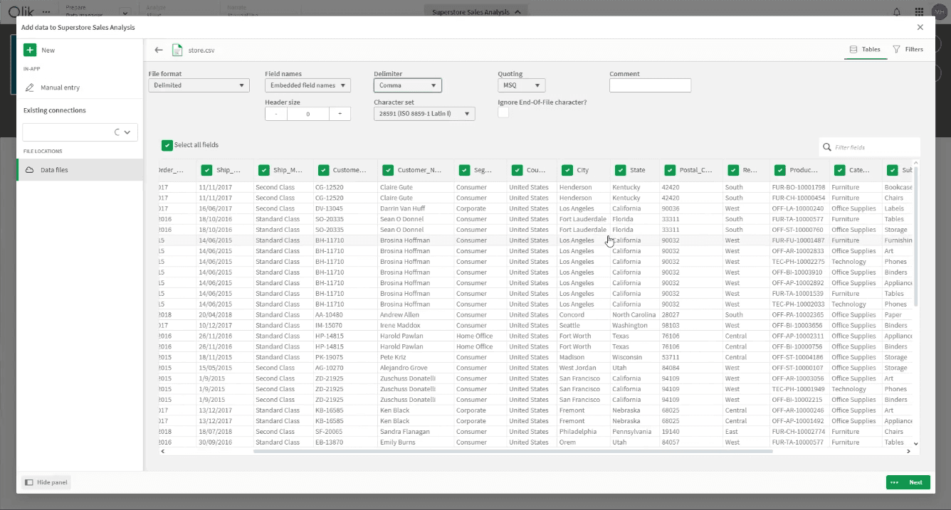Data import and modeling
