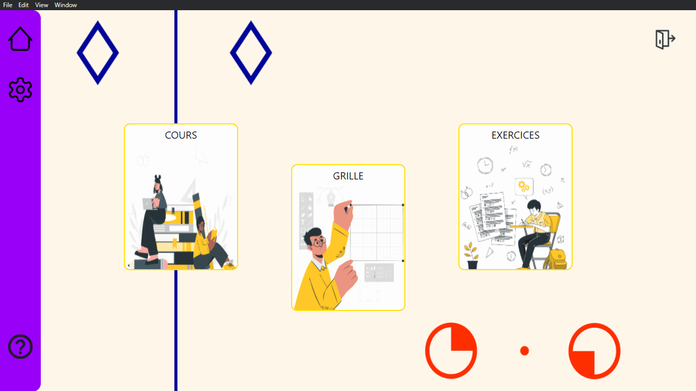 Symmetry learning interface