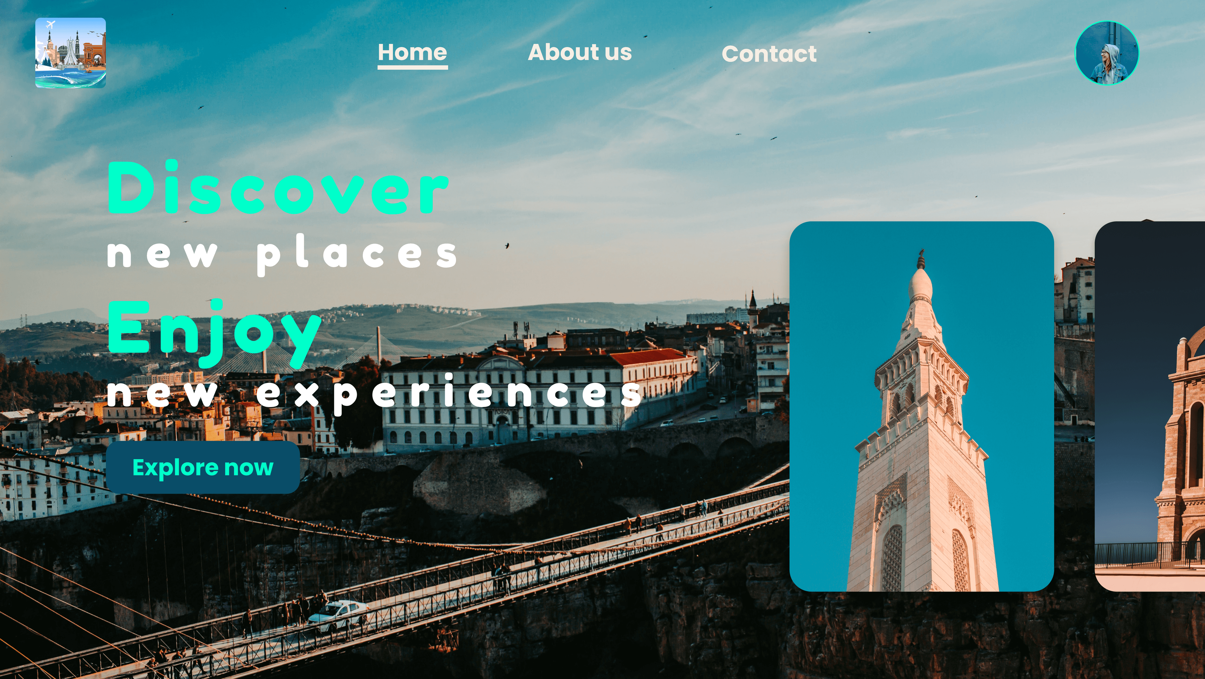 Tourism map interface